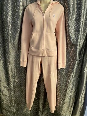 Polo by Ralph Lauren Light Pink Zip Hoodie & Joggers Set